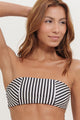 Top Faixa Dupla Face Listrado P&B