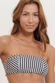 Top Faixa Dupla Face Listrado P&B