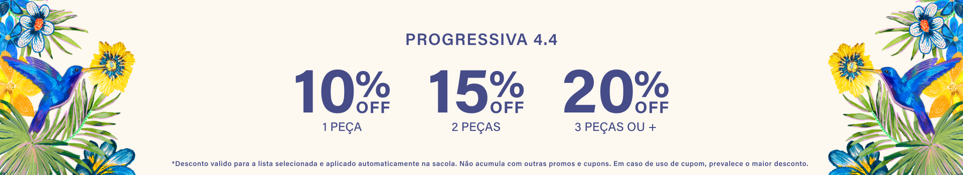 Desconto Progressivo - Especial 4.4