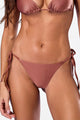 Calcinha de Amarrar Fio Duplo Bronze