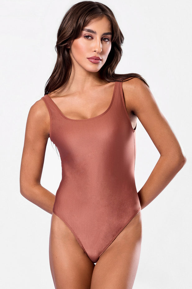 Maiô Decote nas Costas Bronze