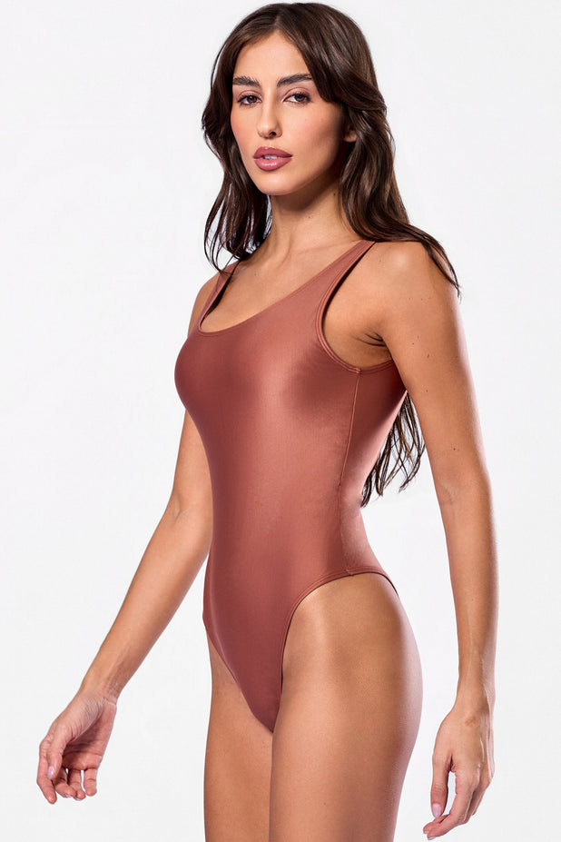 Maiô Decote nas Costas Bronze