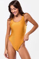 Maiô Decote nas Costas Amarelo