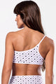 Biquíni Ombro Só e Calcinha Hot Pants Coração