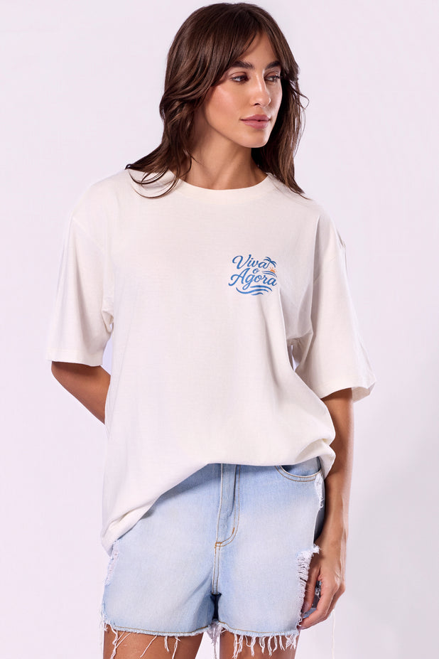 T-Shrit Oversized Viva o Agora