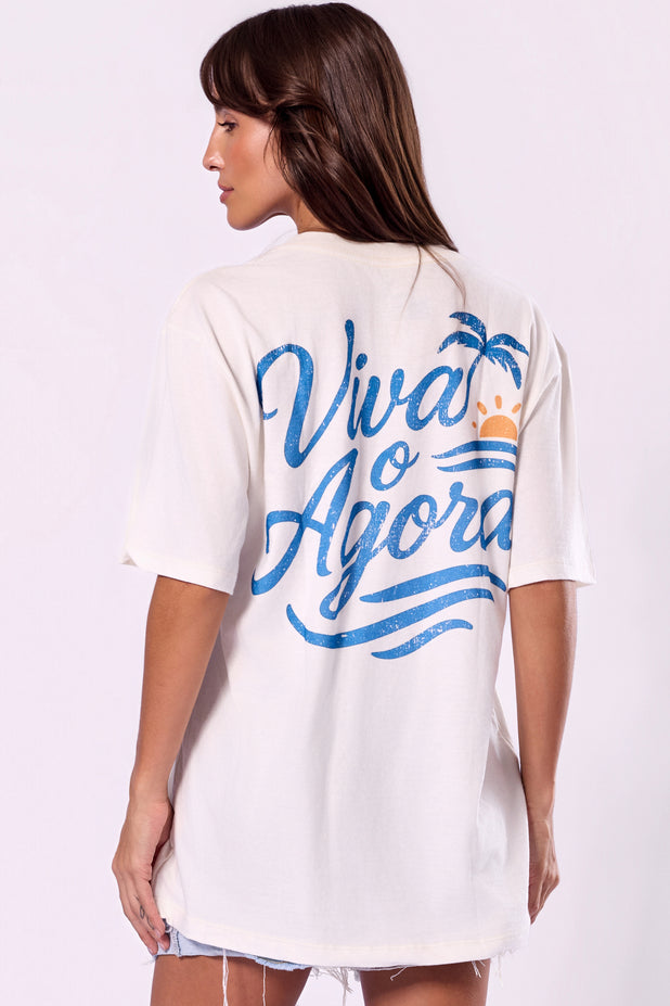T-Shrit Oversized Viva o Agora