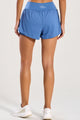 Short Duplo com Bolso Interno Azul Claro