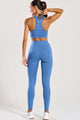 Legging com Bolso Lateral Azul Claro