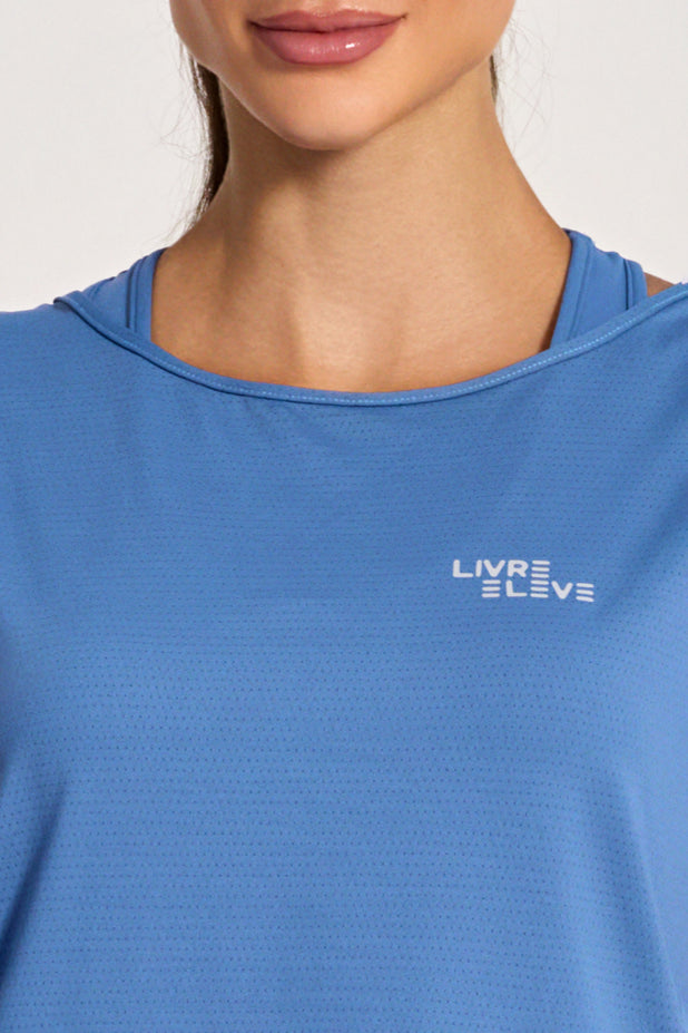 Regata de Corrida Azul Claro