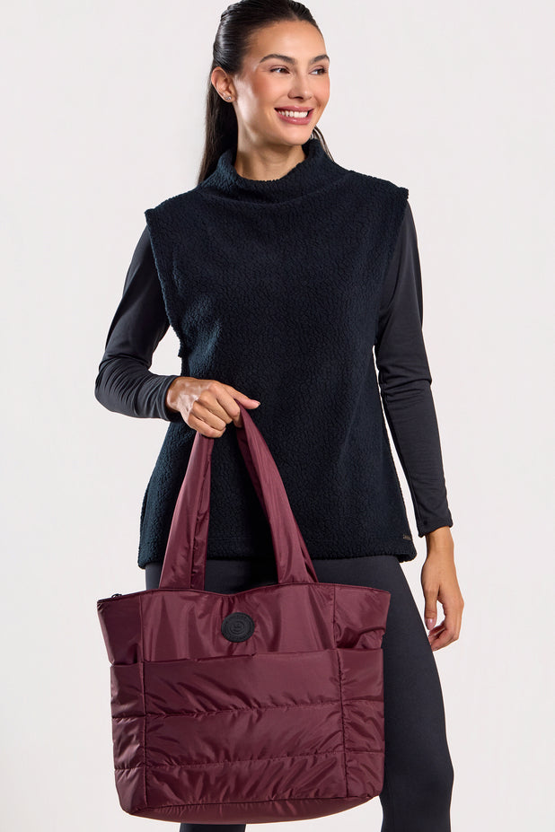 Bolsa Puffer Vinho