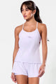 Conjunto Regata com Top e Short Duplo Bolso Branco