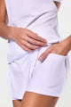 Short Duplo com Bolso Interno Branco