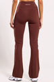 Calça Flare Térmica Flanelada Marrom