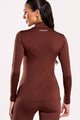 Blusa Térmica Gola Alta Marrom