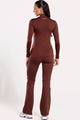 Conjunto Térmico Flanelado Flare Marrom