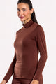 Blusa Térmica Gola Alta Marrom