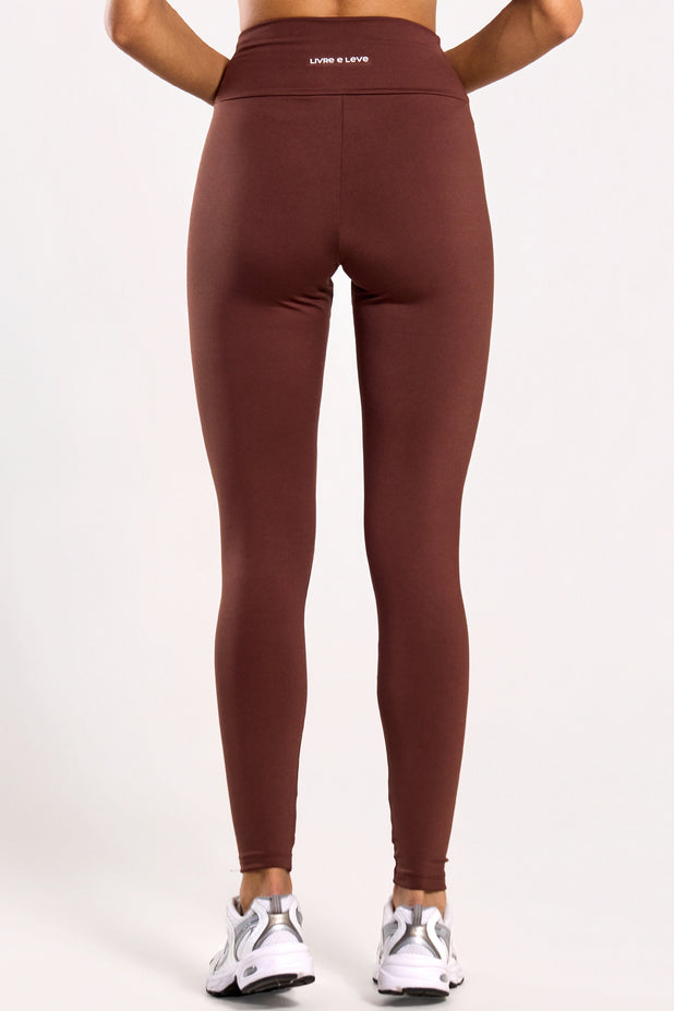 Calça Legging Térmica Marrom
