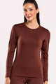 Blusa Manga Longa Térmica Marrom