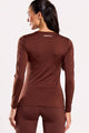 Blusa Manga Longa Térmica Marrom