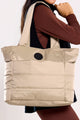 Bolsa Puffer Bege