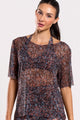 Blusa de Tule Estampada Fluir