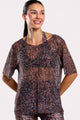 Blusa de Tule Estampada Fluir