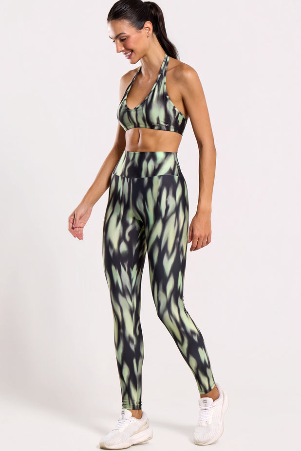 Conjunto Top e Legging Estampada Natureza