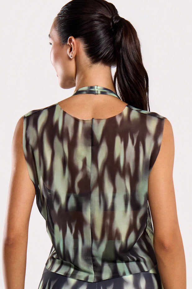 Cropped de Tule Natureza