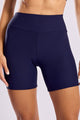 Conjunto Fitness Canelado Top Alcinha e Bermuda Azul