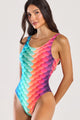 Maiô Decote nas Costas Sereia Colorida