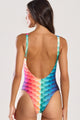 Maiô Decote nas Costas Sereia Colorida