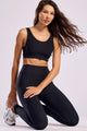 Conjunto Fitness Canelado Top Regata e Legging Preto