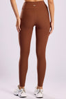 Legging Básica Canelada Marrom