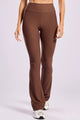 Calça Flare Canelada Marrom