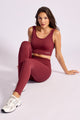 Legging de Poliamida Vinho