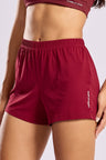 Short Soltinho Elástico Cós Vinho