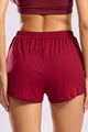 Short Soltinho Elástico Cós Vinho