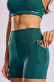 Short de Poliamida com Bolso Lateral Verde