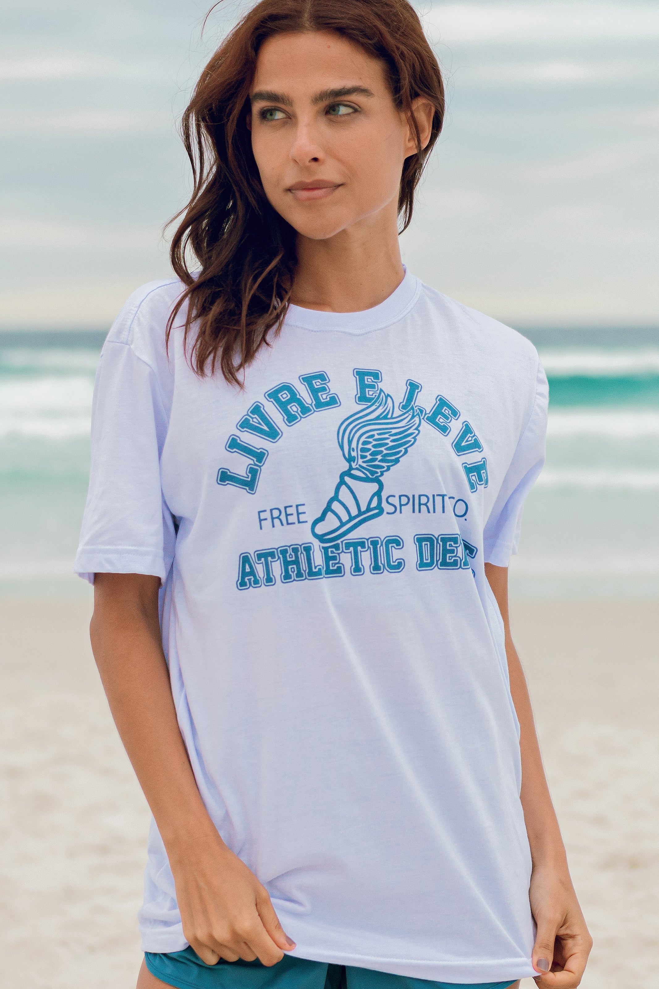 T-Shirt Branca Athletic Spirit