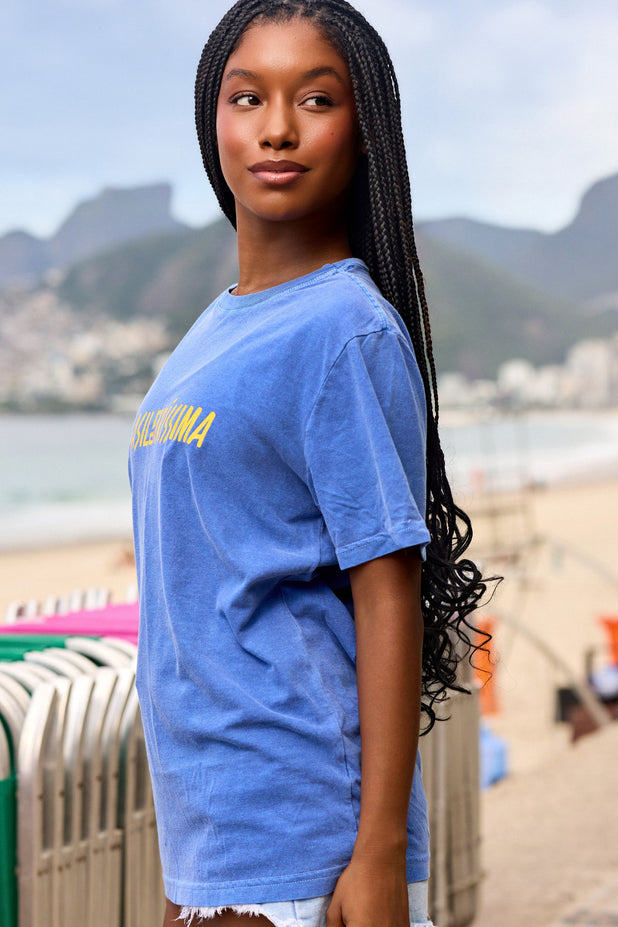 T-Shirt Estonada Azul Brasileiríssima