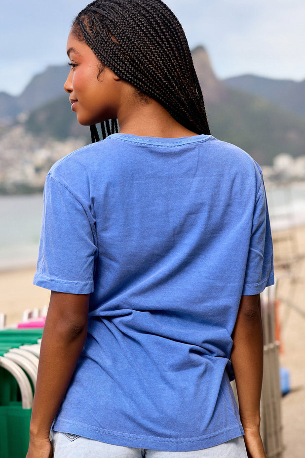 T-Shirt Estonada Azul Brasileiríssima