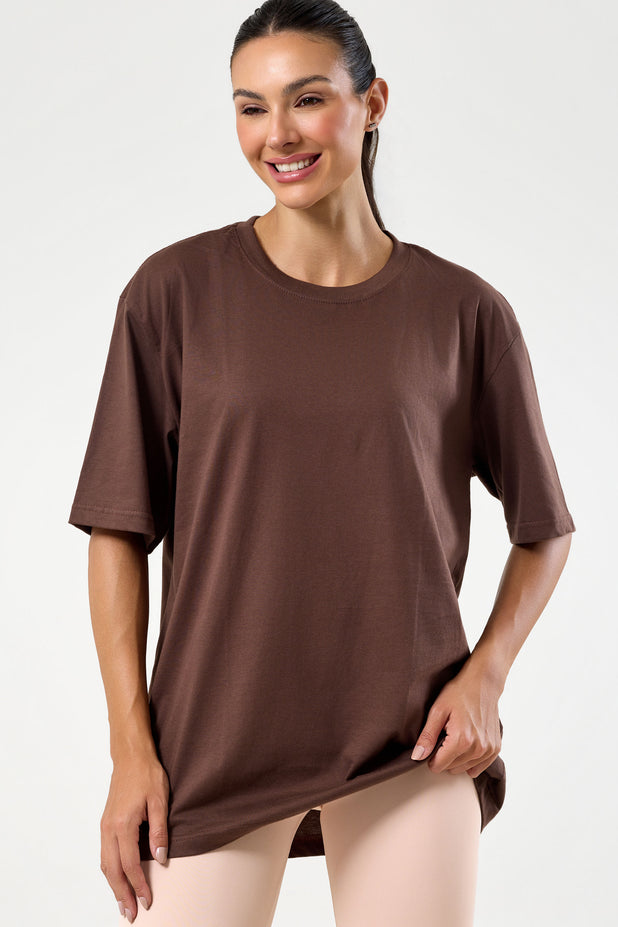 T-Shirt Oversized Marrom