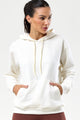 Casaco de Moletom com Capuz Off White
