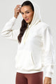 Casaco de Moletom com Capuz Off White