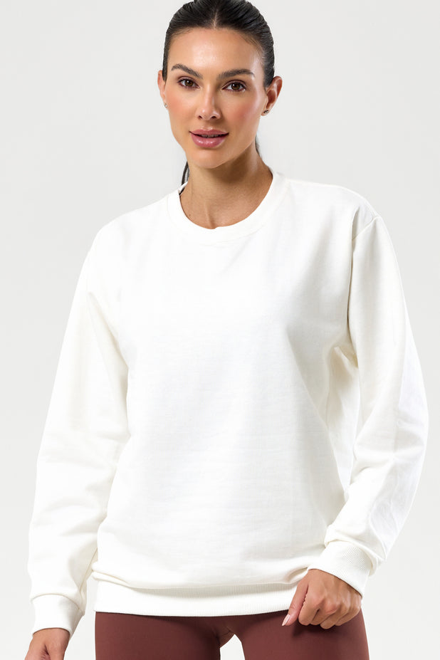Casaco de Moletom Off White