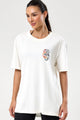 T-Shrit Oversized Coração Florido