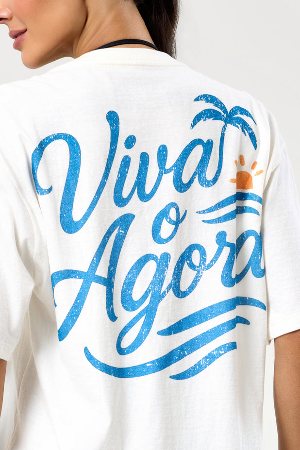 T-Shrit Oversized Viva o Agora
