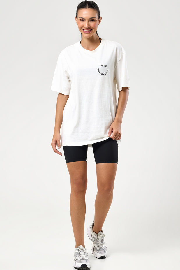T-Shrit Oversized Tô de Bem com a Vida