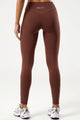 Legging com Cós em V Marrom