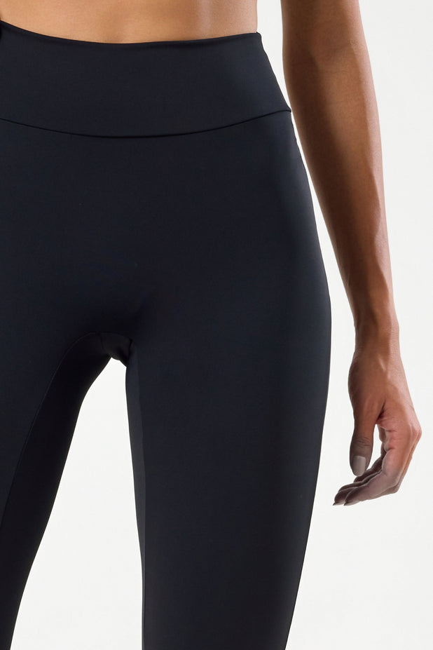 Legging com Cós em V Preta